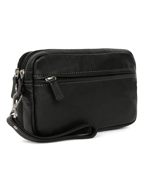Pochette con tracolla - pelle confort hexagona - Kiabi