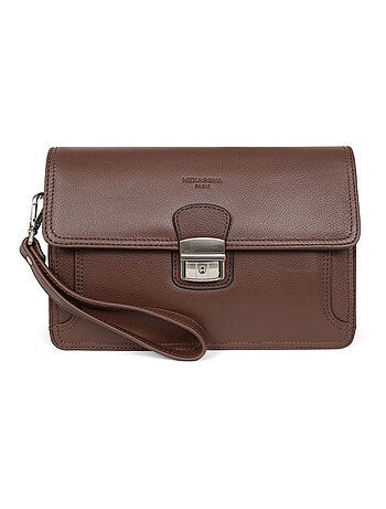 Pochette dragonne - pelle confort hexagona