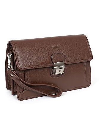 Pochette dragonne - pelle confort hexagona