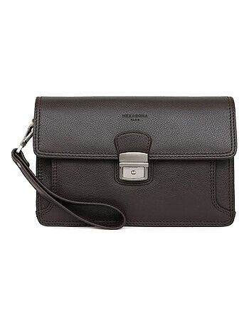 Pochette dragonne - pelle confort hexagona