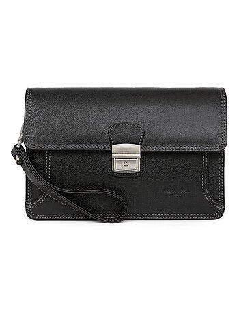Pochette dragonne - pelle confort hexagona