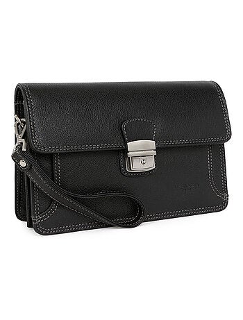 Pochette dragonne - pelle confort hexagona