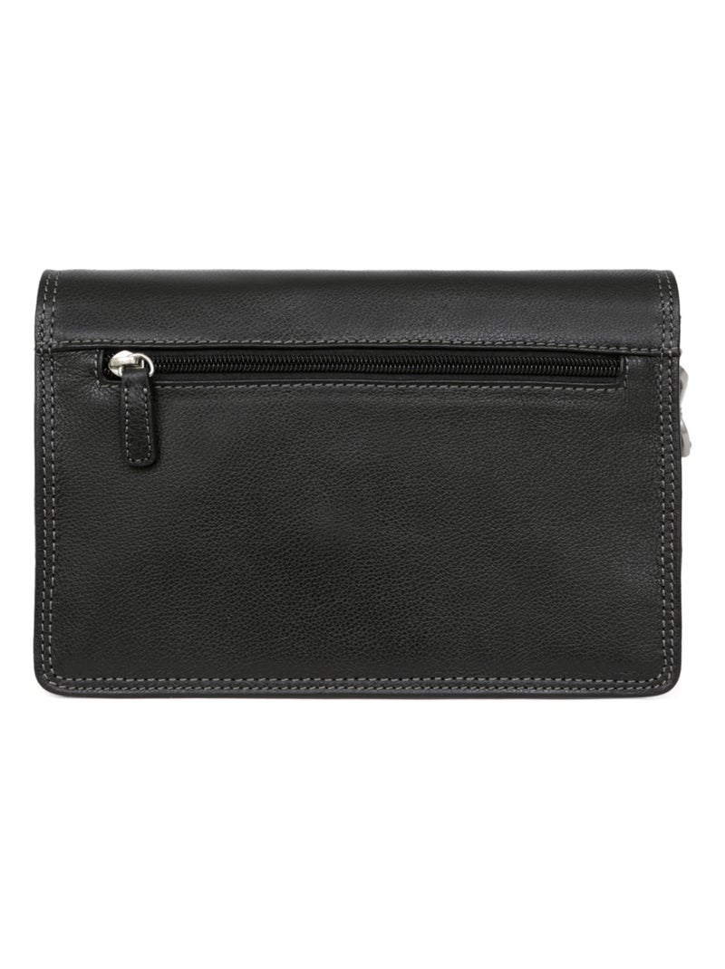 Pochette dragonne - pelle confort hexagona Nero - Kiabi