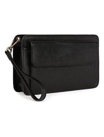 Pochette dragonne - pelle république hexagona