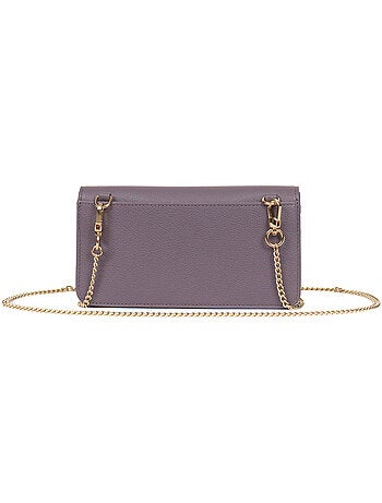 Pochette per telefono con portafoglio - 1 ante - Stop RFID - Pelle LUNA