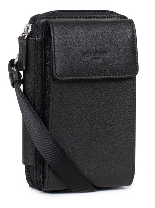 Pochette per telefono con portafoglio - stop rfid - pelle confort hexagona - Kiabi