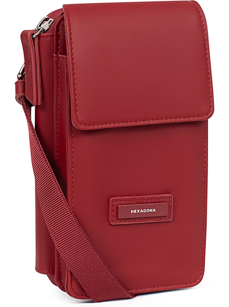 Pochette per telefono con portafoglio nami hexagona Rosso scuro - Kiabi