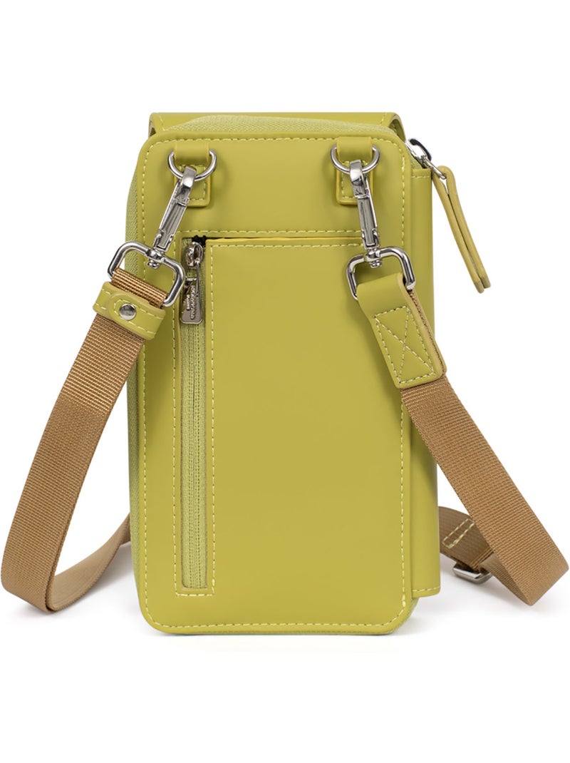 Pochette per telefono con portafoglio nami hexagona Verde anice - Kiabi