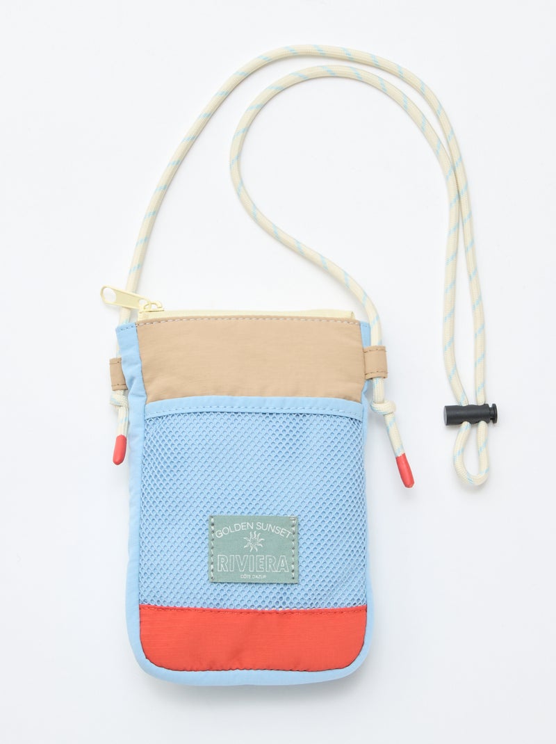 Pochette per telefono in tessuto Blu - Kiabi