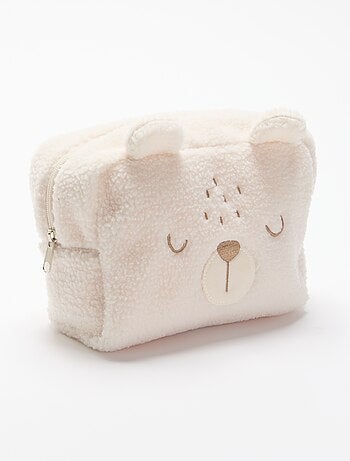 Pochette portaoggetti effetto montone