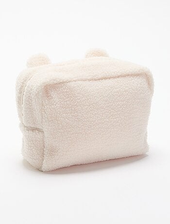 Pochette portaoggetti effetto montone