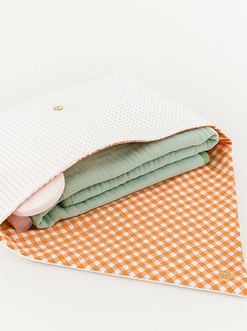 Pochette portaoggetti in cotone biologico Bianco - Kiabi