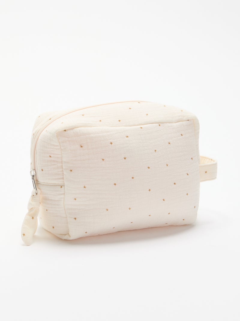 Pochette portaoggetti trapuntata Beige - Kiabi
