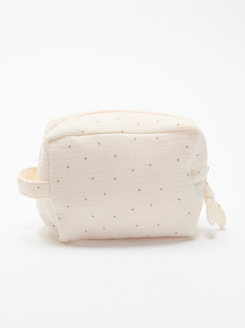 Pochette portaoggetti trapuntata Beige - Kiabi