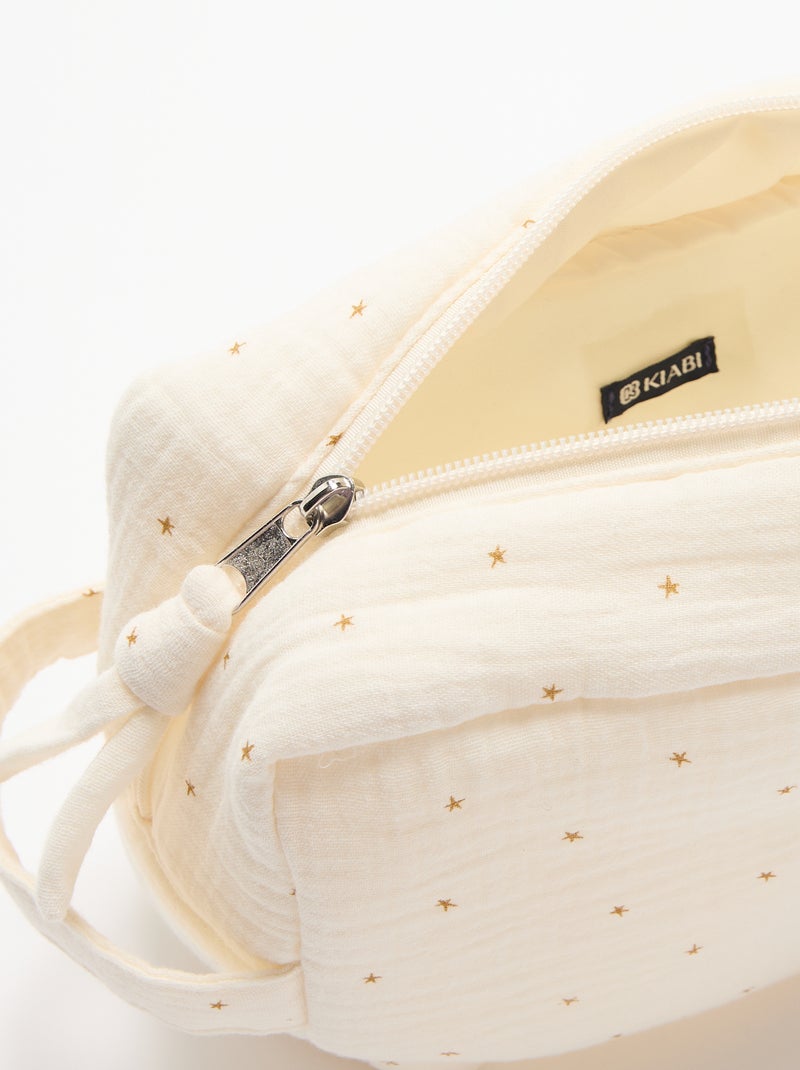 Pochette portaoggetti trapuntata Beige - Kiabi