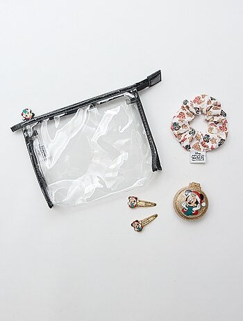 Pochette scrunchie + mollette per capelli + spazzola 'Disney' 'Minnie'