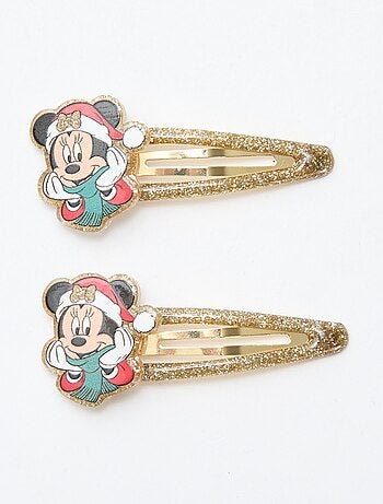 Pochette scrunchie + mollette per capelli + spazzola 'Disney' 'Minnie'