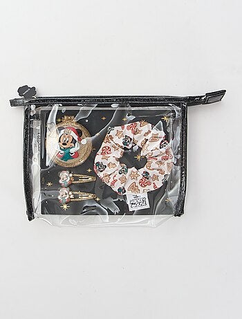 Pochette scrunchie + mollette per capelli + spazzola 'Disney' 'Minnie'