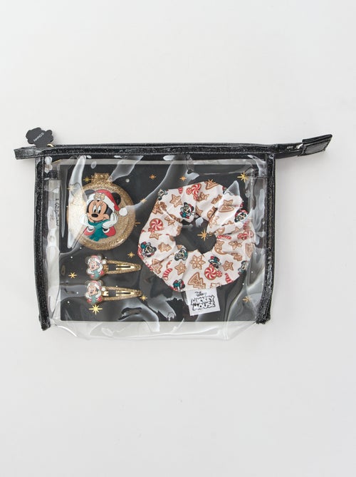 Pochette scrunchie + mollette per capelli + spazzola 'Disney' 'Minnie' - Kiabi