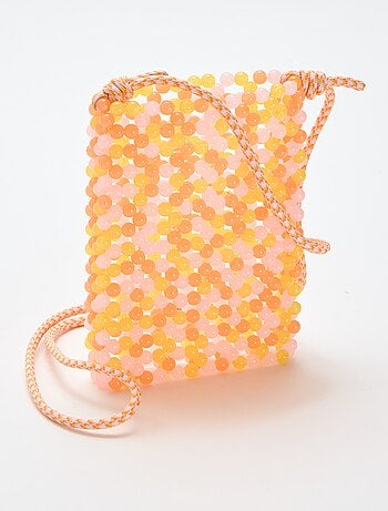 Pochette telefono con perle