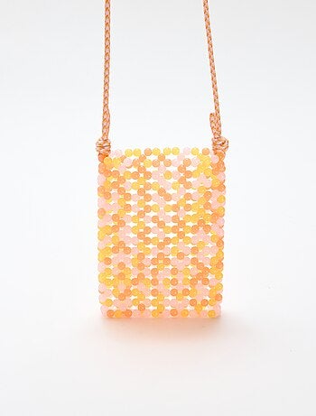 Pochette telefono con perle