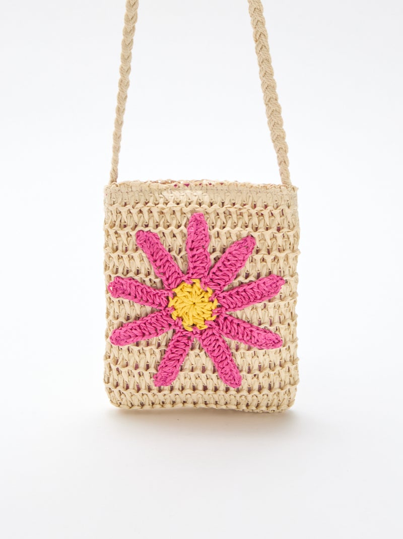 Pochette telefono intrecciata Rosa - Kiabi