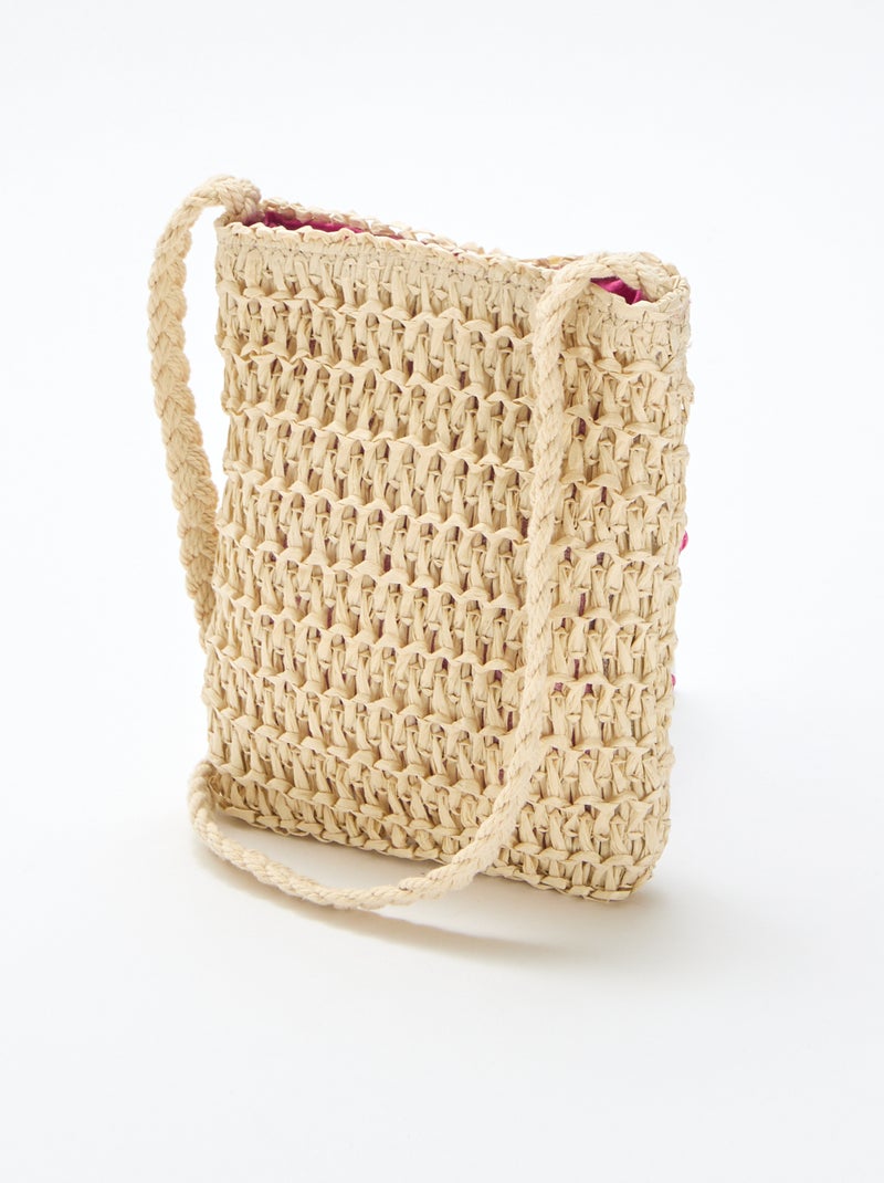 Pochette telefono intrecciata Rosa - Kiabi