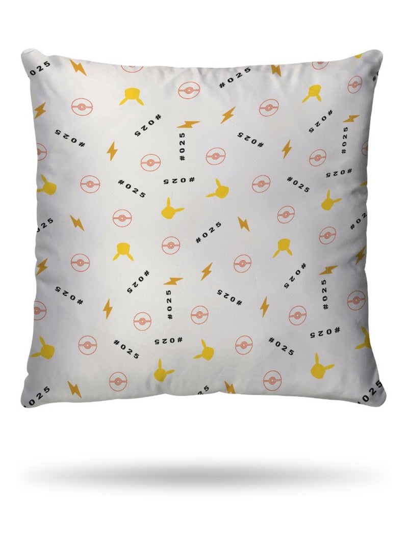Pokémon - Completo Letto per Bambini in Cotone Pikachu High Voltage - Copripiumino 140x20 Bianco - Kiabi