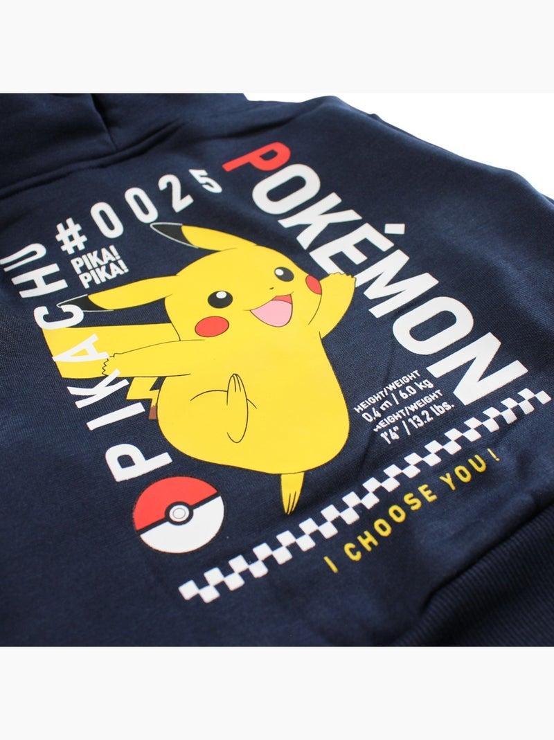 Pokemon - Felpa con cappuccio da bambino Nero - Kiabi
