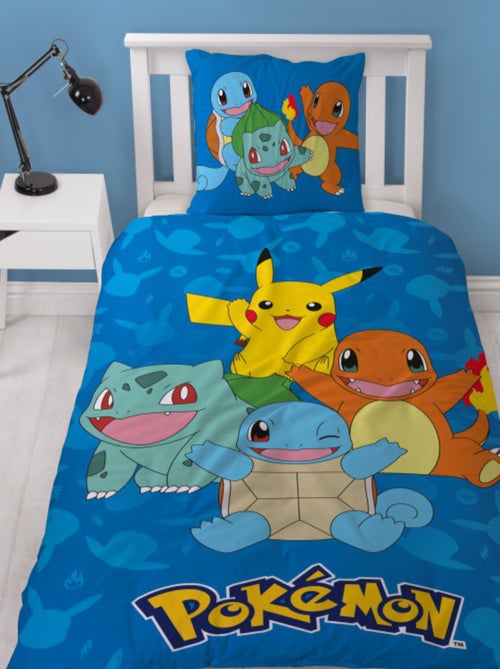 Pokémon, Parure letto bambino stampata reversibile, PIKACHU STARTER, Copripiumino 140x200 cm - Kiabi Pokémon, Parure letto bambino stampata reversibile, PIKACHU STARTER, Copripiumino 140x200 cm - Kiabi