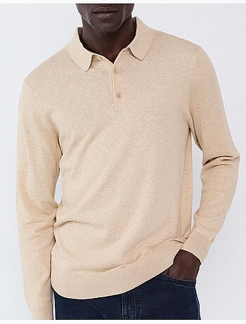 Polo a maglia con cashmere, mo fashion
