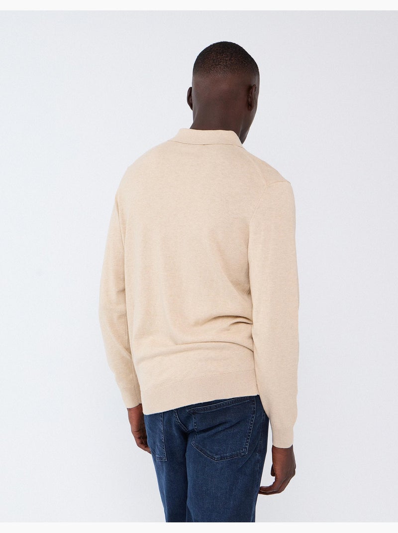 Polo a maglia con cashmere, mo fashion Beige - Kiabi