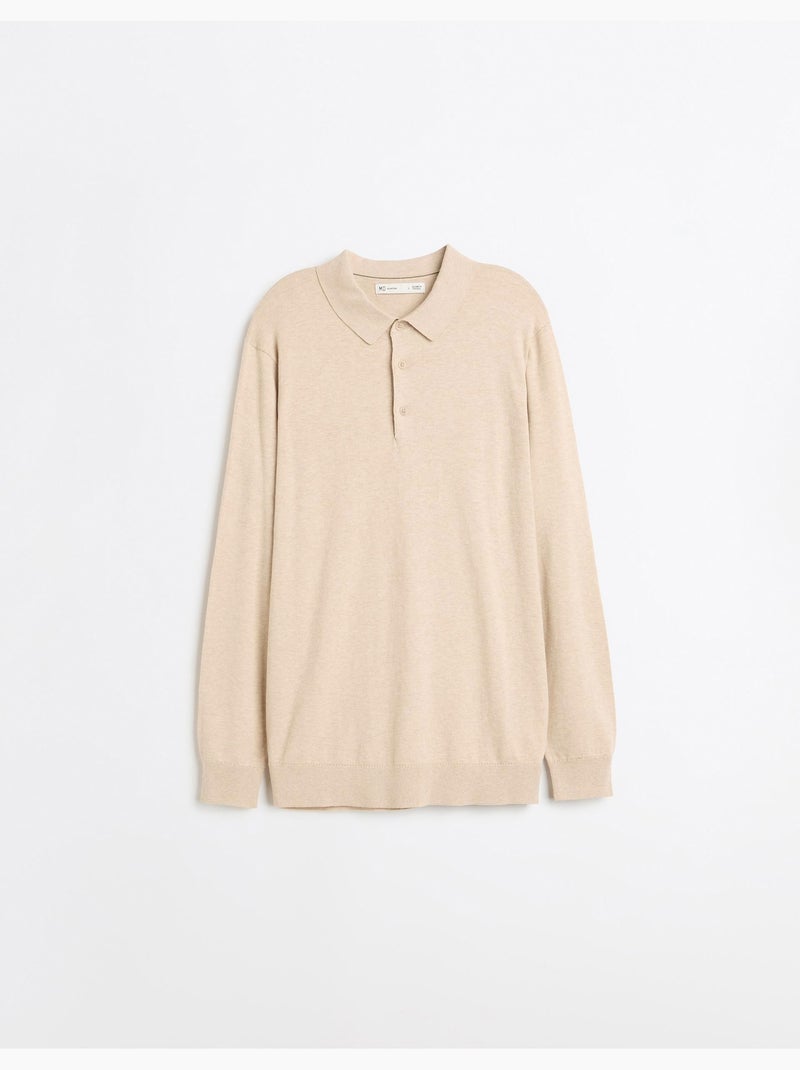 Polo a maglia con cashmere, mo fashion Beige - Kiabi