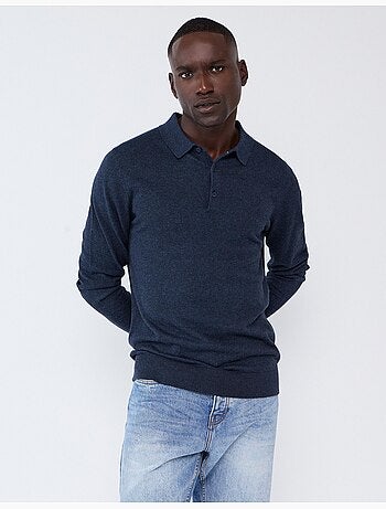 Polo a maglia con cashmere, mo fashion