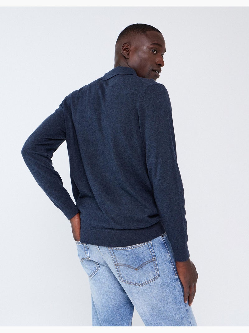 Polo a maglia con cashmere, mo fashion Blu - Kiabi