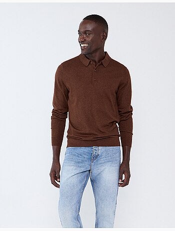 Polo a maglia con cashmere, mo fashion