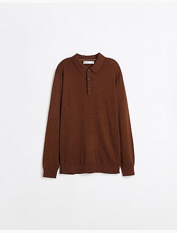 Polo a maglia con cashmere, mo fashion