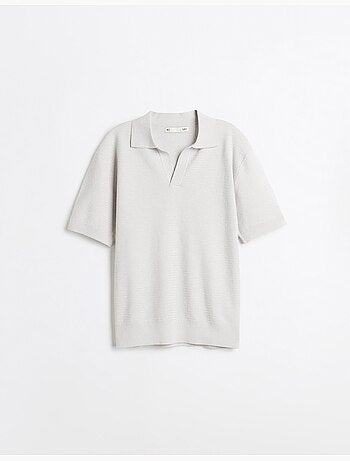 Polo a maglia con lino, mo fashion