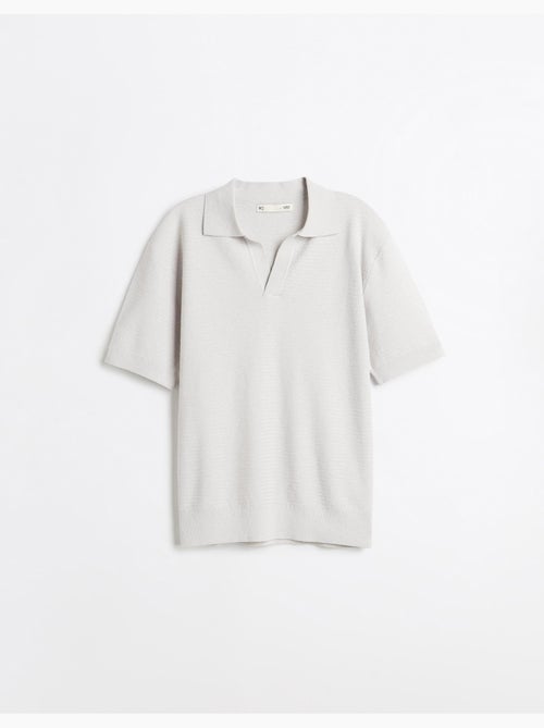 Polo a maglia con lino, mo fashion - Kiabi Polo a maglia con lino, mo fashion - Kiabi