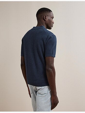 Polo a maglia con lino, mo fashion