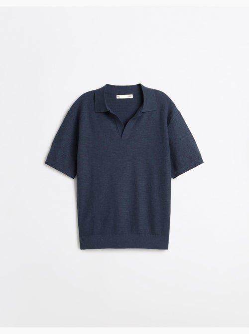 Polo a maglia con lino, mo fashion - Kiabi Polo a maglia con lino, mo fashion - Kiabi