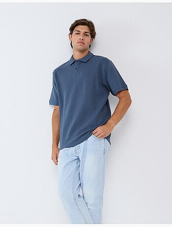 Polo a maglia texturizzata, mo fashion