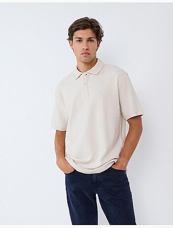 Polo a maglia texturizzata, mo fashion