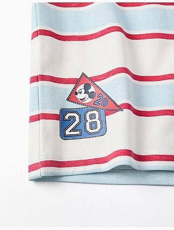 Polo a manica lunga a righe mickey