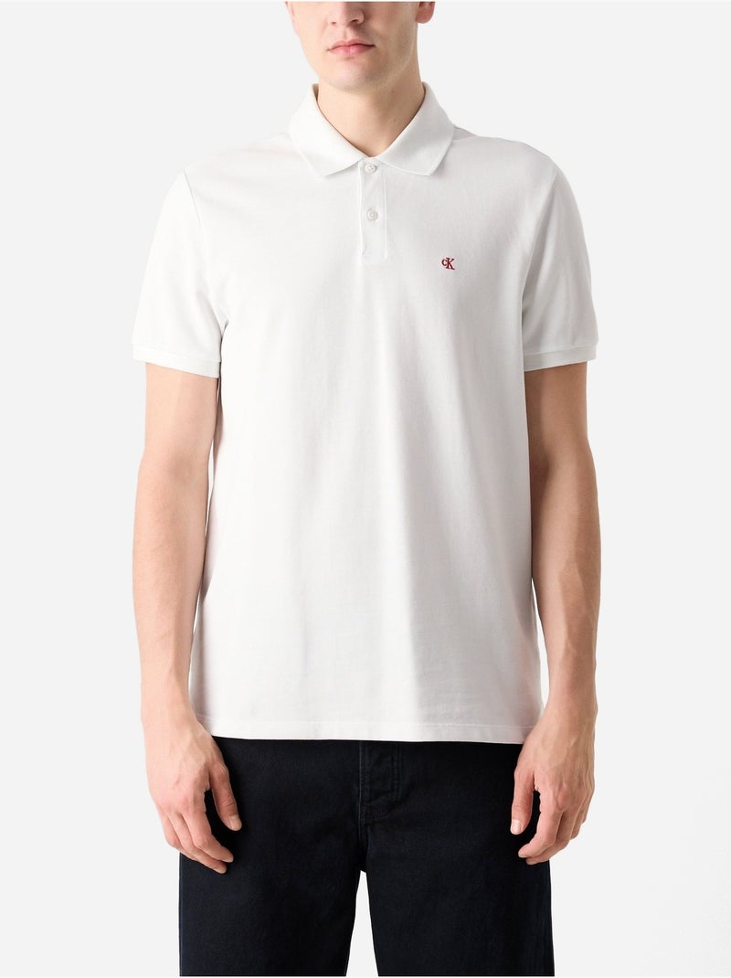Polo a maniche corte - Calvin Klein Bianco Bianco - Kiabi