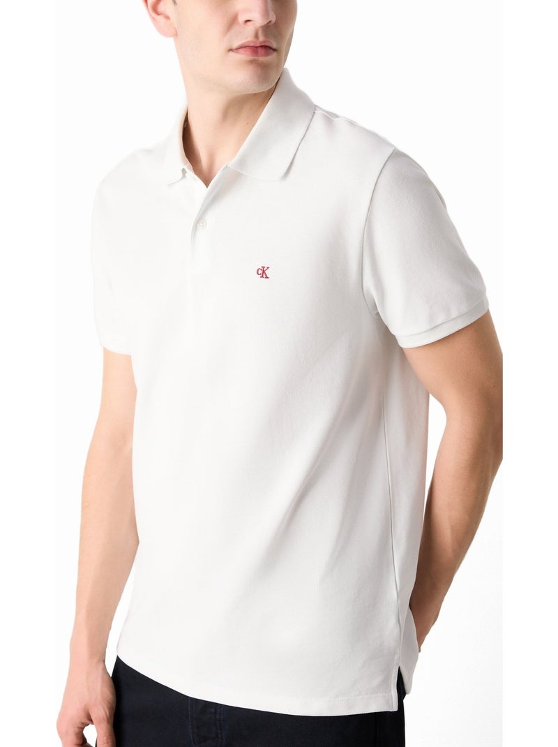 Polo a maniche corte - Calvin Klein Bianco Bianco - Kiabi