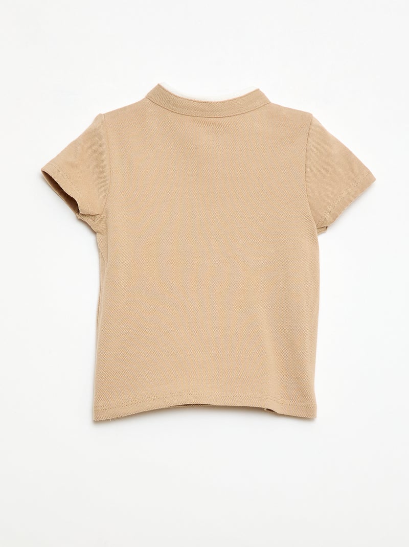 Polo a maniche corte Beige - Kiabi