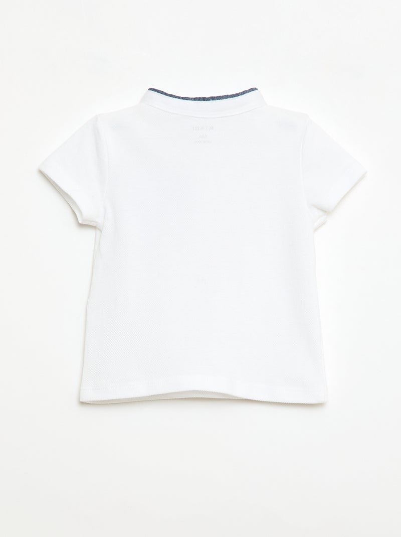 Polo a maniche corte Bianco - Kiabi