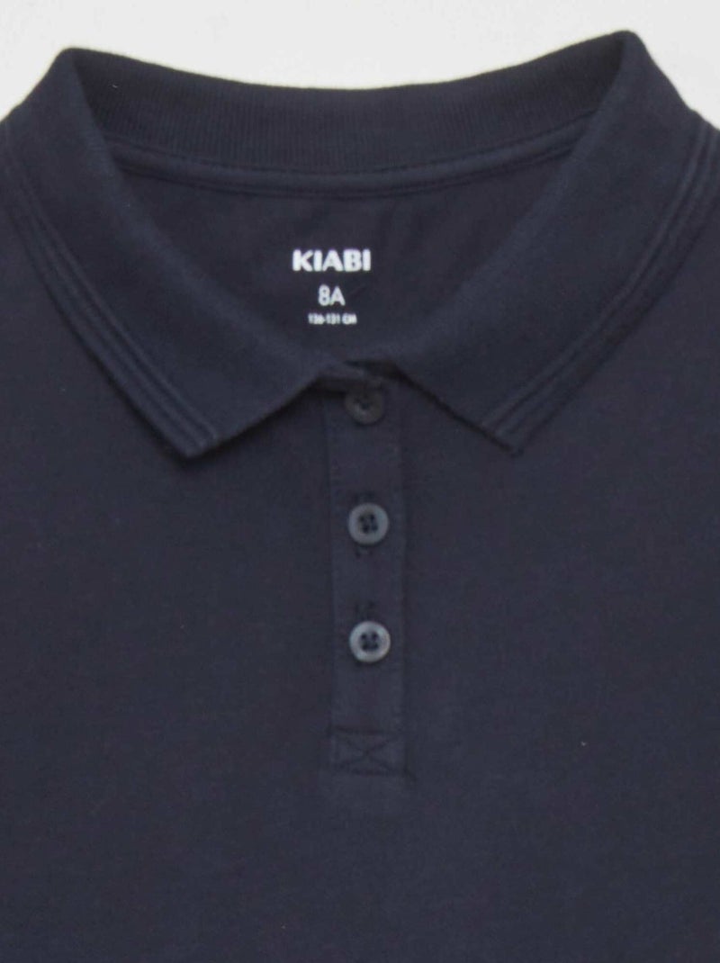 Polo a maniche corte blu - Kiabi
