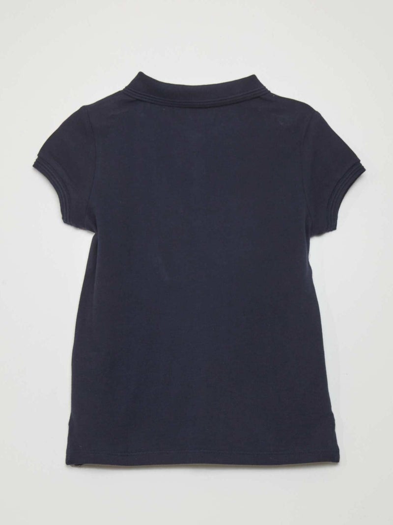 Polo a maniche corte blu - Kiabi